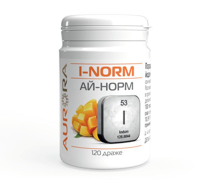 I-Norm-Organski Jod, podržava rad štitne žlezde, 120 tableta